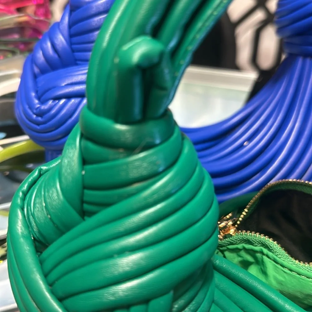 A rope purse holds very few items example phone lipstick keys handheld purse - Picture 5 of 10